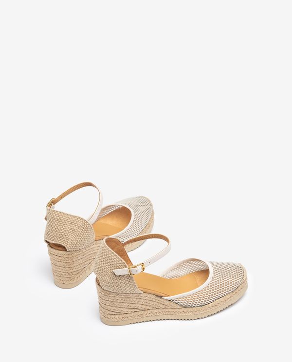 Unisa Alpargata Con Rejilla Y Piel