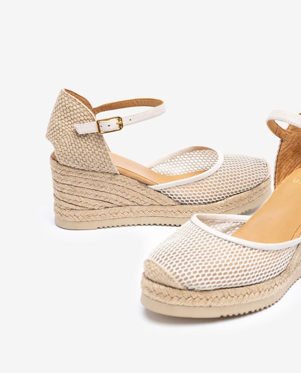 Unisa Alpargata Con Rejilla Y Piel