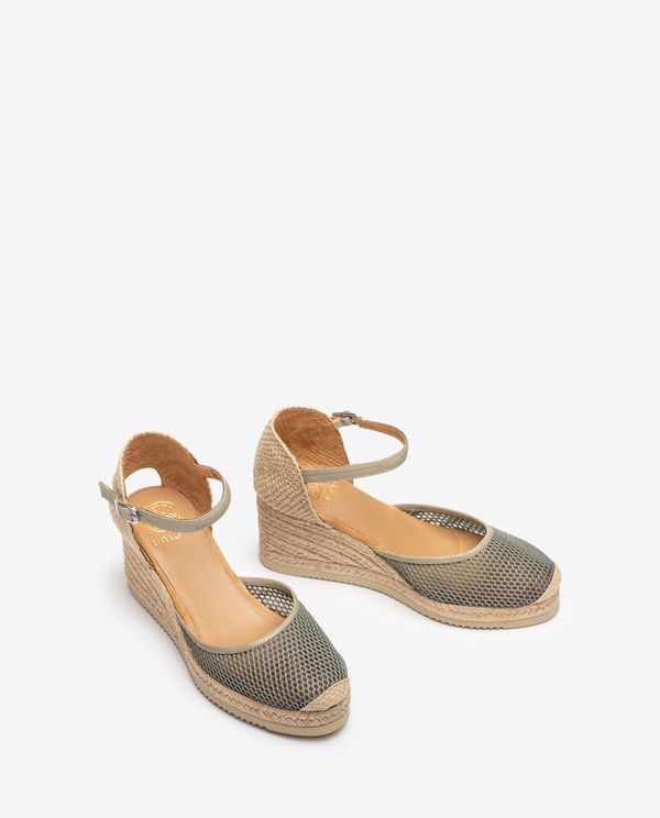 Unisa Alpargata Con Rejilla Y Piel