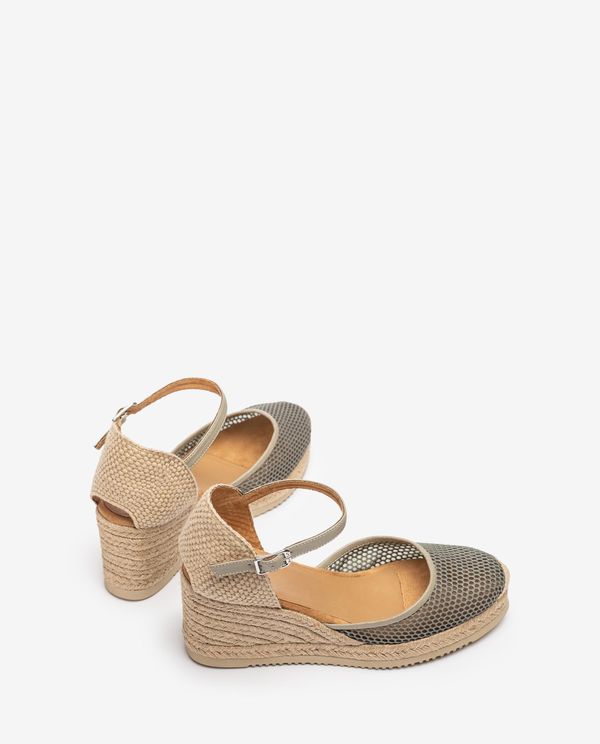 Unisa Alpargata Con Rejilla Y Piel