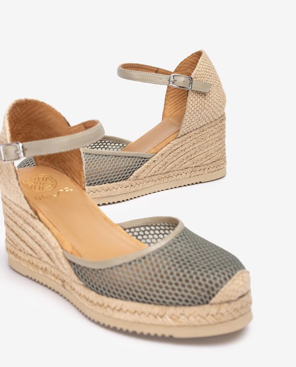 Unisa Alpargata Con Rejilla Y Piel