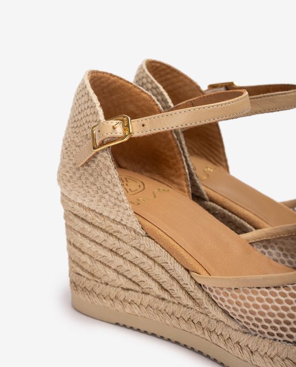 Unisa Alpargata Con Rejilla Y Piel