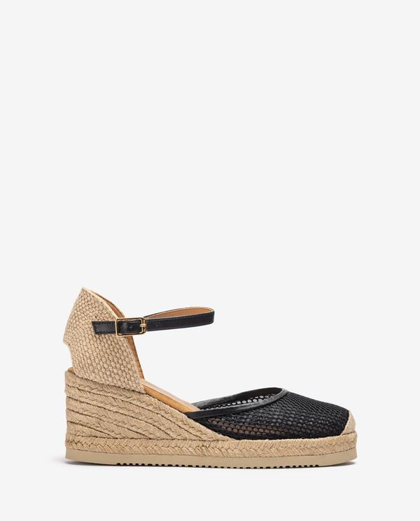 unisa Alpargata con rejilla y piel