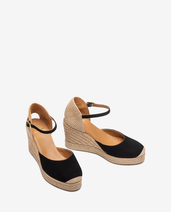 Unisa Alpargata De Cuña Alta En Ante