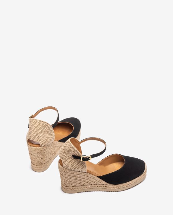 Unisa Alpargata De Cuña Alta En Ante