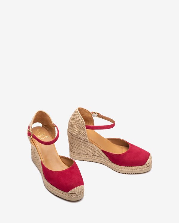 Unisa Alpargata De Cuña Alta En Ante