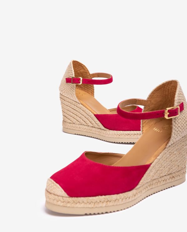 Unisa Alpargata De Cuña Alta En Ante