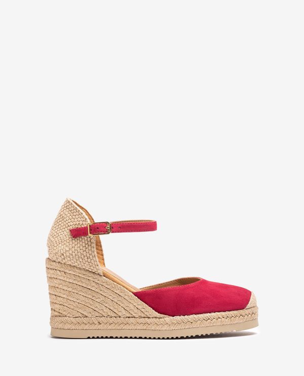 unisa Alpargata de cuña alta en ante