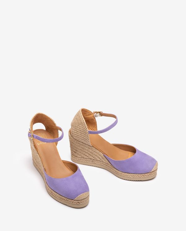 Unisa Alpargata De Cuña Alta En Ante