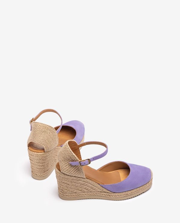 Unisa Alpargata De Cuña Alta En Ante