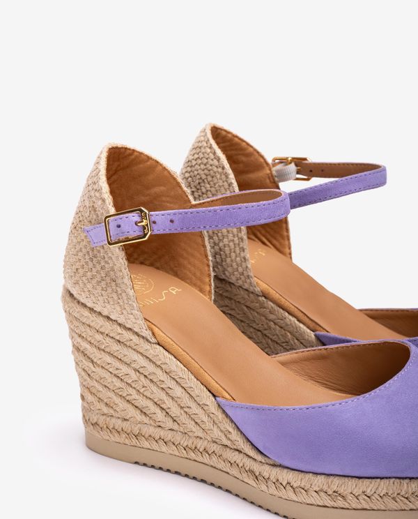 Unisa Alpargata De Cuña Alta En Ante