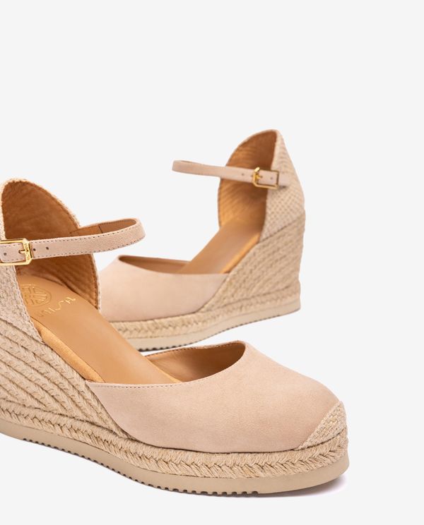 Unisa Alpargata De Cuña Alta En Ante