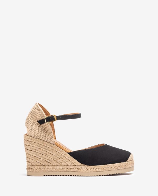 unisa Alpargata de cuña alta en ante