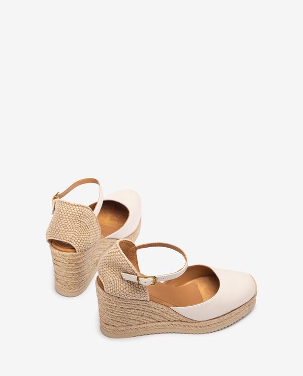 Unisa Alpargata De Cuña Alta En Piel