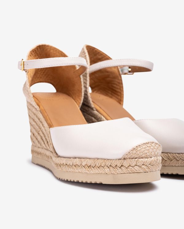 Unisa Alpargata De Cuña Alta En Piel