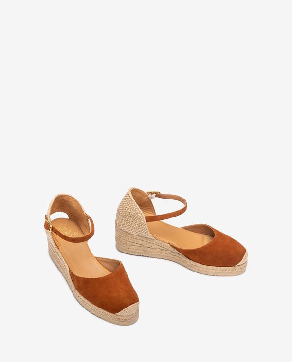 Unisa Alpargata De Cuña Baja En Ante