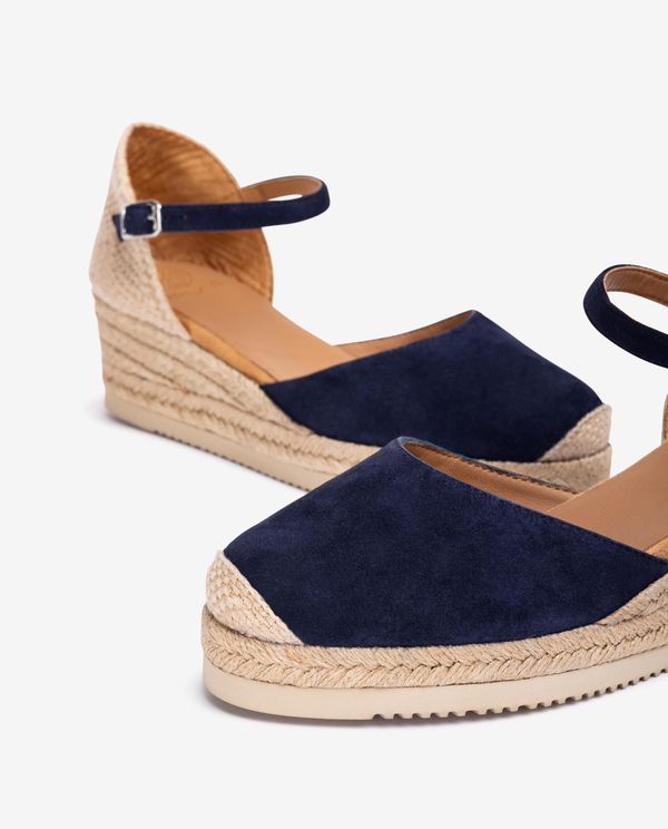 Unisa Alpargata De Cuña Baja En Ante