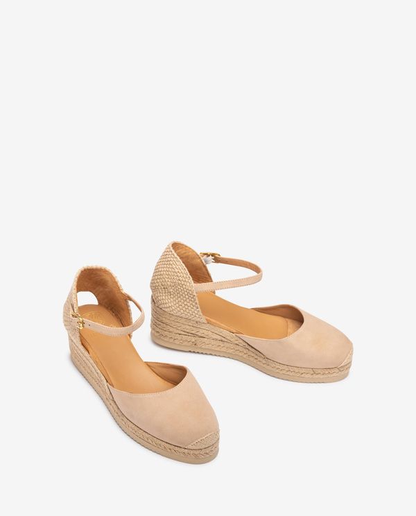 Unisa Alpargata De Cuña Baja En Ante