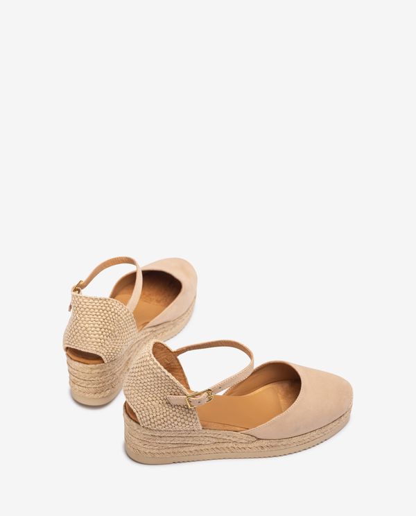 Unisa Alpargata De Cuña Baja En Ante