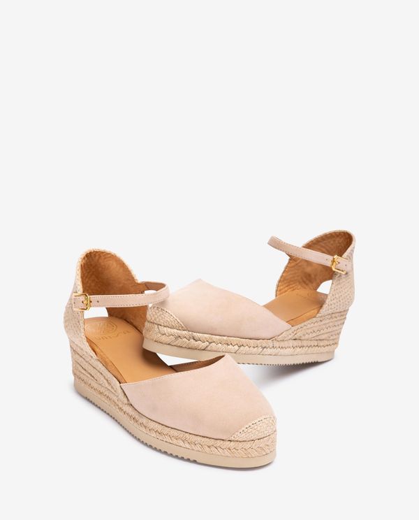 Unisa Alpargata De Cuña Baja En Ante