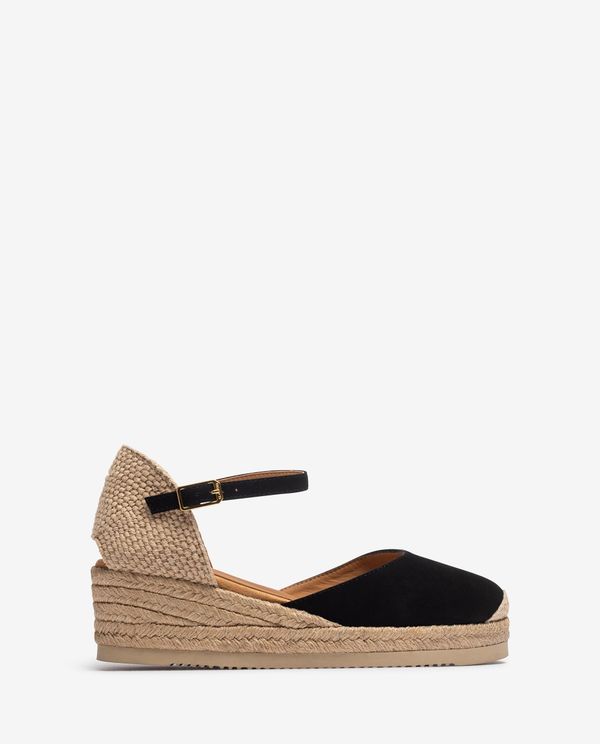 unisa Alpargata de cuña baja en ante