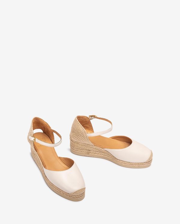 Unisa Alpargata De Cuña Baja En Piel