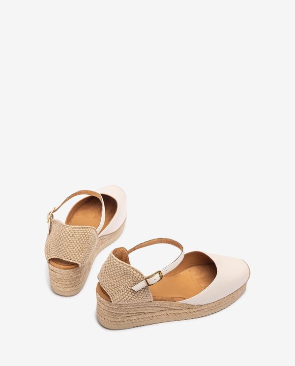 Unisa Alpargata De Cuña Baja En Piel