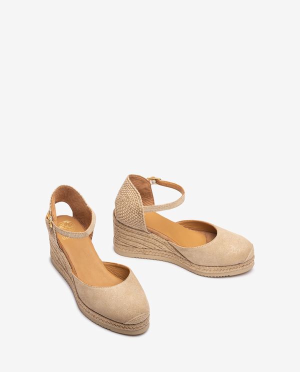 Unisa Alpargata Pala-talón En Ante Metalizado