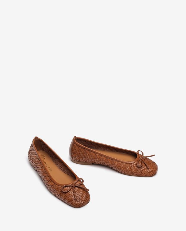 Unisa Bailarina De Piel Trenzada