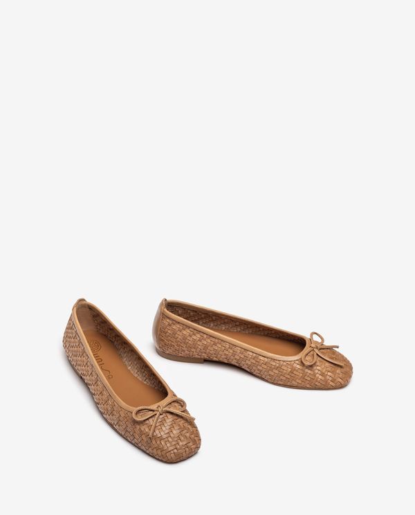 Unisa Bailarina De Piel Trenzada