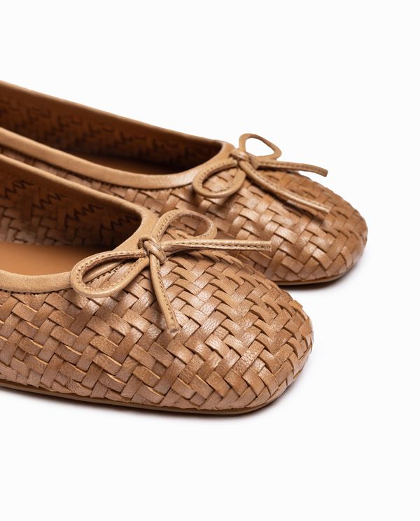Unisa Bailarina De Piel Trenzada