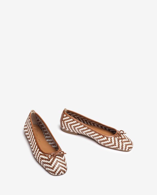 Unisa Bailarina De Piel Trenzada