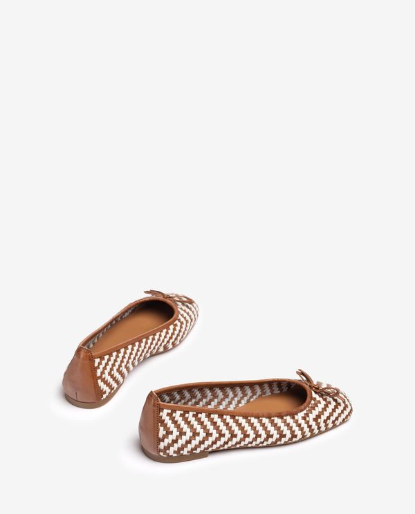 Unisa Bailarina De Piel Trenzada