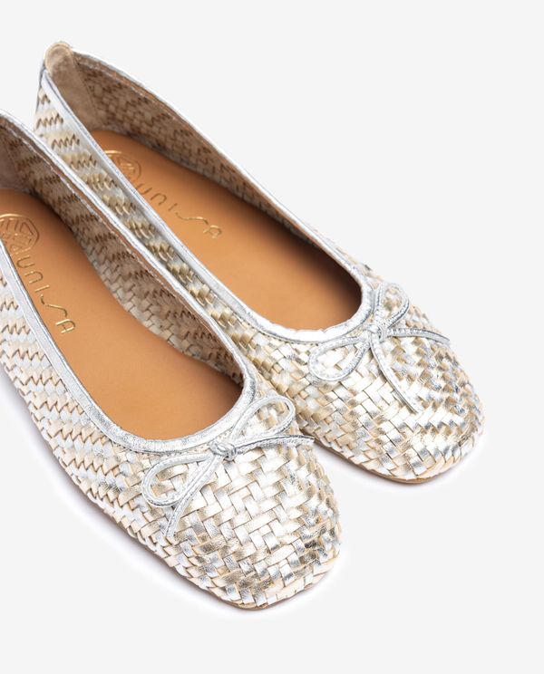 Unisa Bailarina De Piel Trenzada