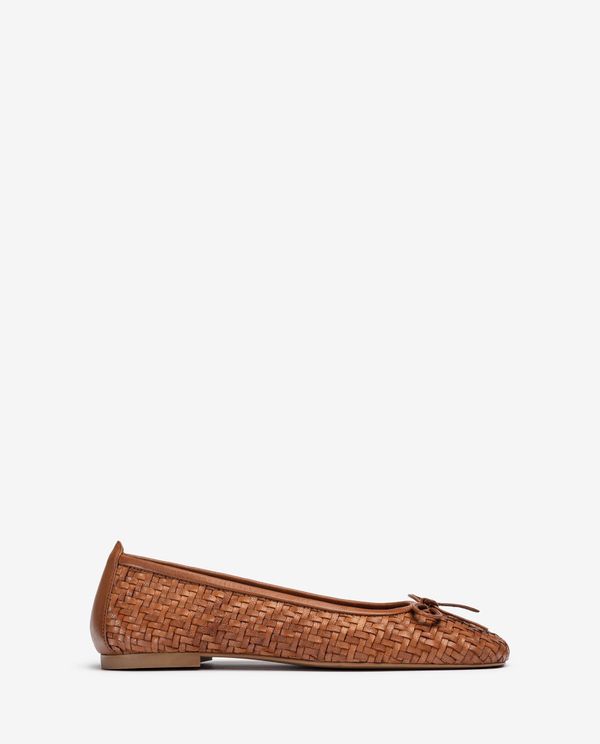 unisa Bailarina de piel trenzada