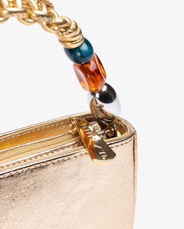 unisa Bolso de mano con asa trenzada y adorno