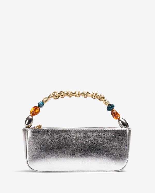 unisa Bolso de mano con asa trenzada y adorno