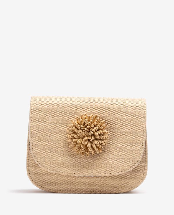 unisa Bolso de rafia con adorno