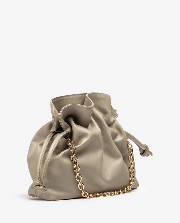 Unisa Bolso Fruncido De Piel