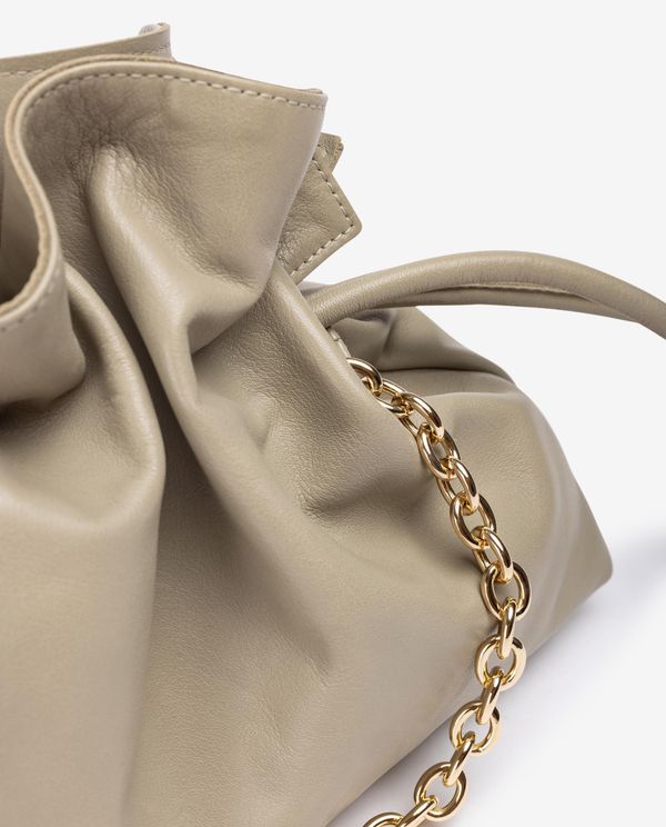 Unisa Bolso Fruncido De Piel