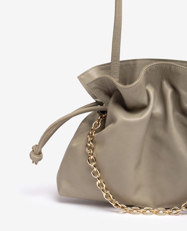 Unisa Bolso Fruncido De Piel