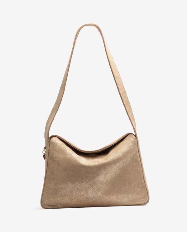 unisa Bolso mediano de ante metalizado