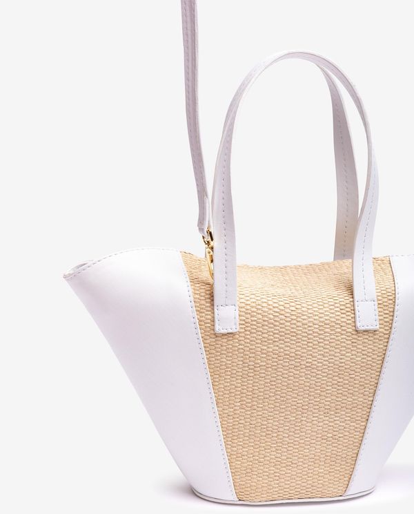 Unisa Bolso Pequeño De Piel Y Rafia