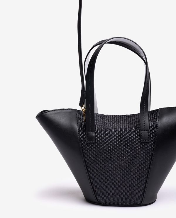 Unisa Bolso Pequeño De Piel Y Rafia