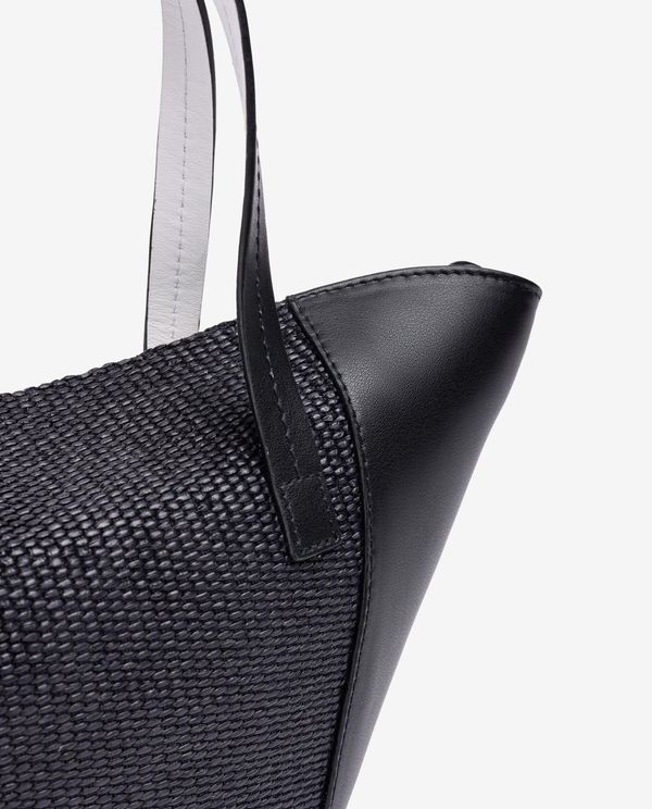 Unisa Bolso Pequeño De Piel Y Rafia