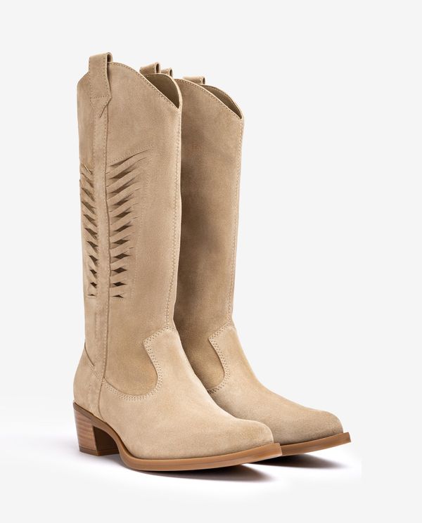 Unisa Bota Cowboy Con Detalle En La Caña