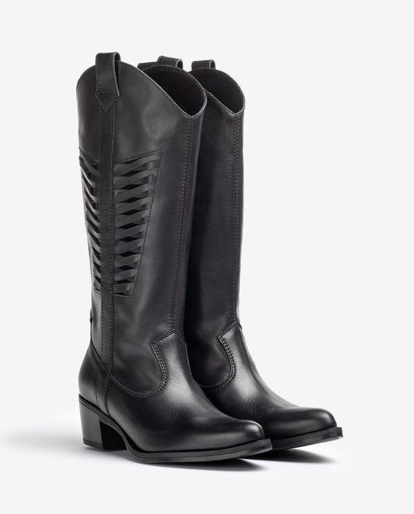 Unisa Bota Cowboy Con Detalle En La Caña