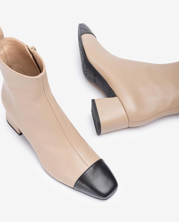 Unisa Botín Con Puntera En Contraste