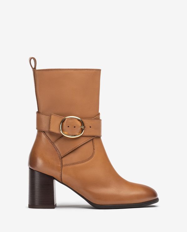 unisa Botín con tiras cruzadas y hebilla