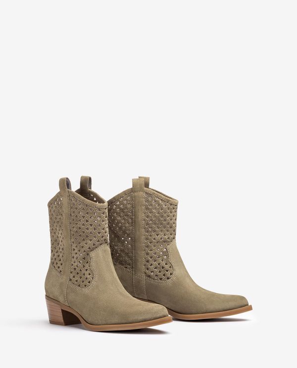 Unisa Botín Cowboy Con Picados